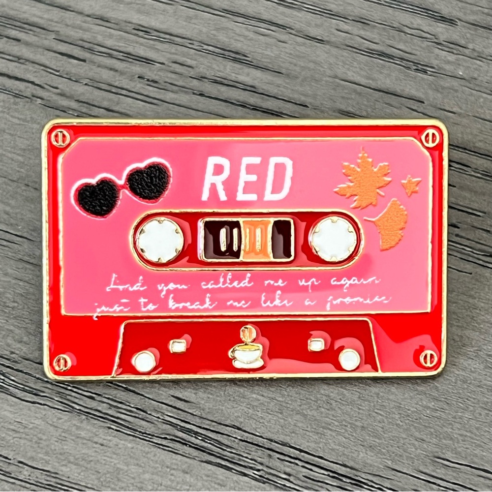 Retro Cassette “RED” - Enamel Pin